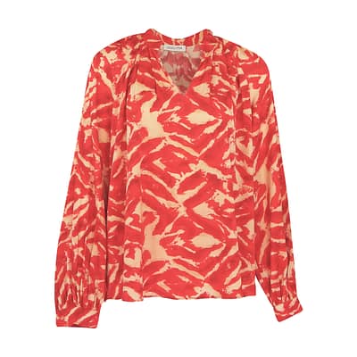 Louis and Mia • blouse rood beige