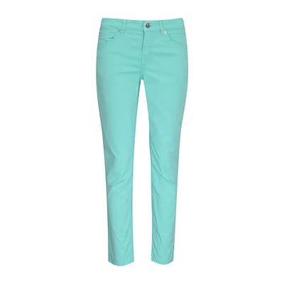 MAC • turquoise Slim 7/8 broek