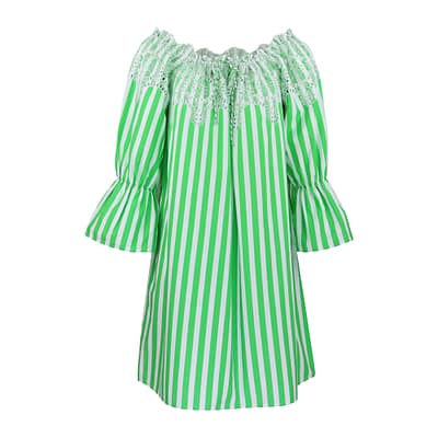 Princess goes Hollywood • groen gestreepte jurk