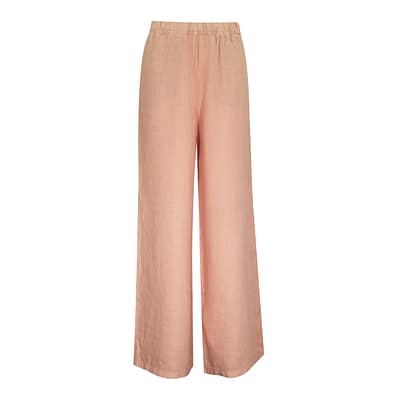 Semicouture • linnen pantalon blush