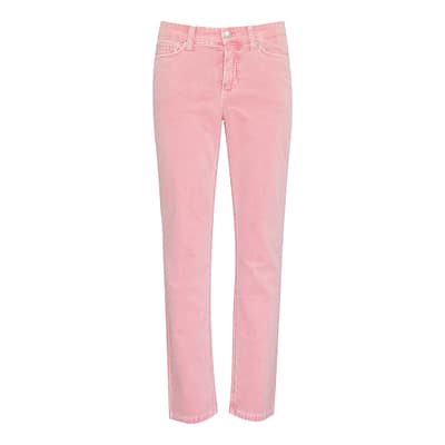 Cambio • roze velvet Piper Cropped broek