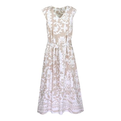 Louis and Mia • wit beige jurk