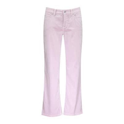 Cambio • roze velvet 5-pocket broek