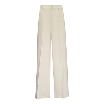 EsQualo • wijde pantalon in beige