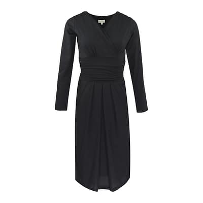 Milano Italy • zwarte overslag jurk