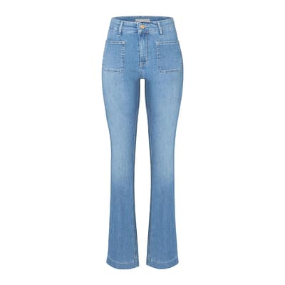 MAC • blauwe Boot smart pocket jeans