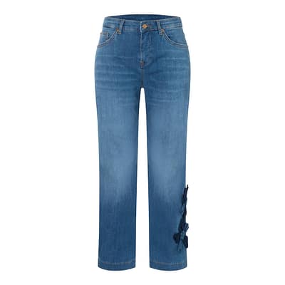 MAC • blauwe Culotte blossom jeans