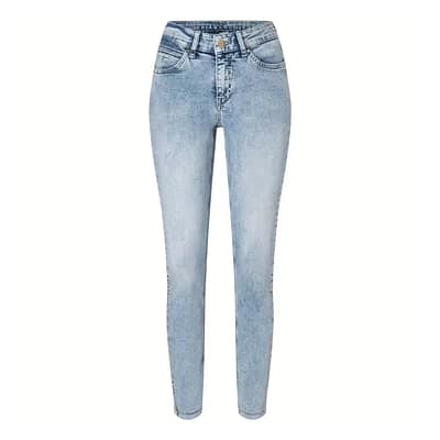 MAC • lichtblauwe Dream Skinny pearl galon jeans