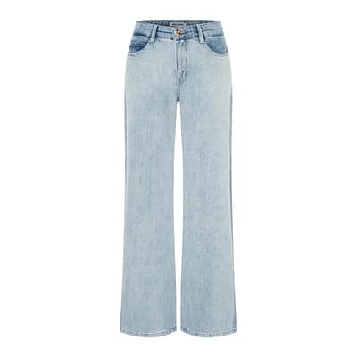 MAC • lichtblauwe Flow wide jeans