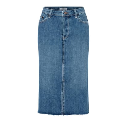 MAC • blauwe Midi skirt rok