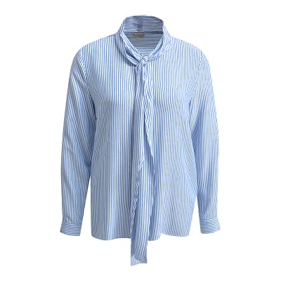 Milano Italy • gestreepte blouse met linten