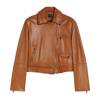 Pennyblack • bruin leerlook jasje Ruby