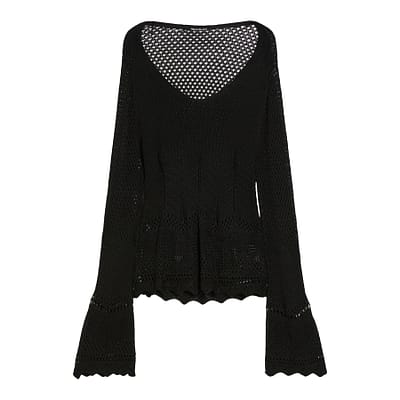 Pennyblack • zwarte opengewerkte trui