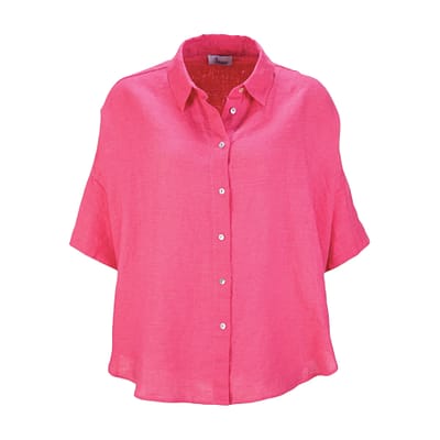 Princess goes Hollywood • roze linnen blouse