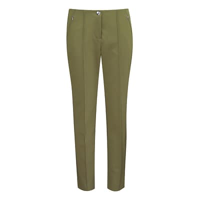 MAC • groene pantalon Anna Zip new