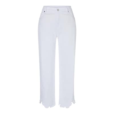 MAC • witte Chiara cropped flower broek