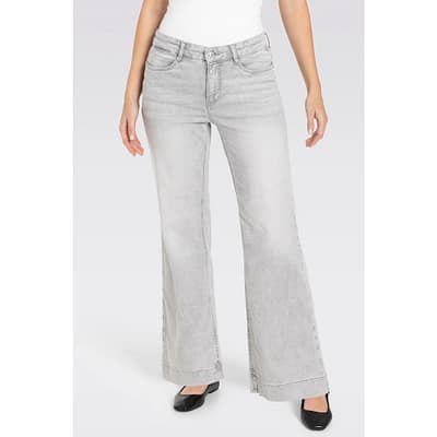 MAC • lichtgrijze Dream Wide cropped jeans