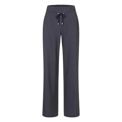 MAC • gestreepte Easy wideleg broek