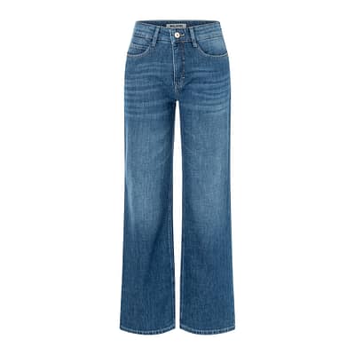 MAC • blauwe Flow wide jeans