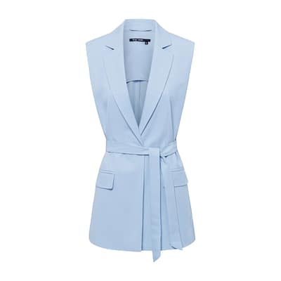 Marc Aurel • lichtblauw lang gilet