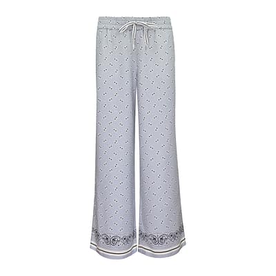 Cambio • lichtgrijze broek met motief