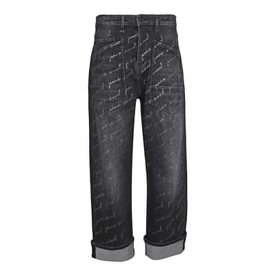 MAC • zwarte Baggy straight glam jeans