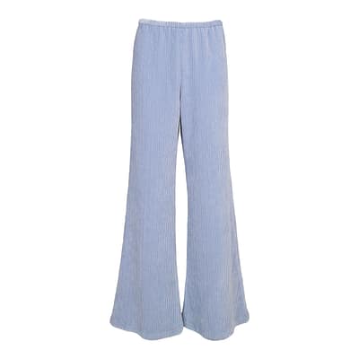 Forte_Forte • ribfluwelen pantalon in sky