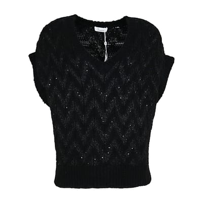 Princess goes Hollywood • zwarte wollen debardeur