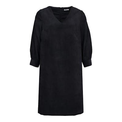 Senso • zwarte ribfluwelen jurk Drigi
