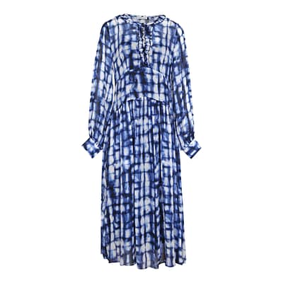 Louis and Mia • blauwe batik jurk