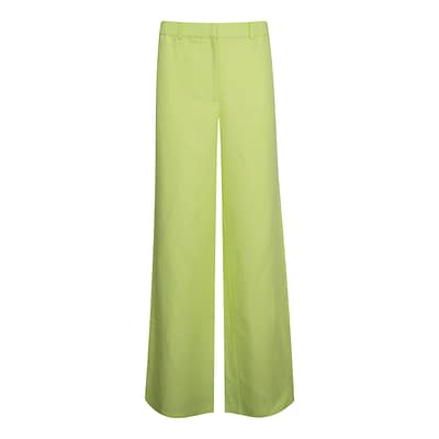 Senso • wijde pantalon limoen groen