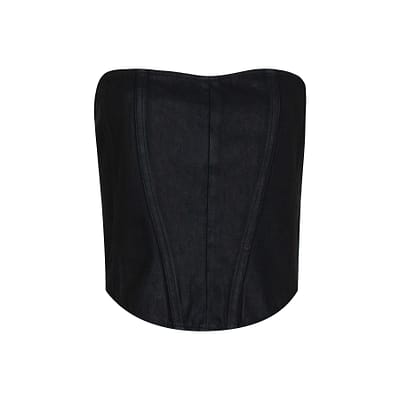 3x1 • zwart denim corset