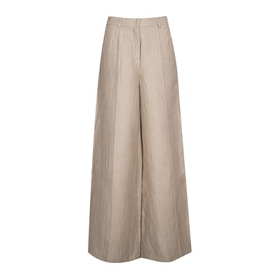 Cambio • wijde pantalon met reliëf