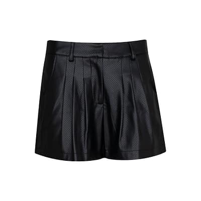 Frogbox • zwarte faux leather short