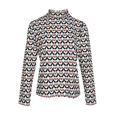 Louis and Mia • shirt met bruin motief