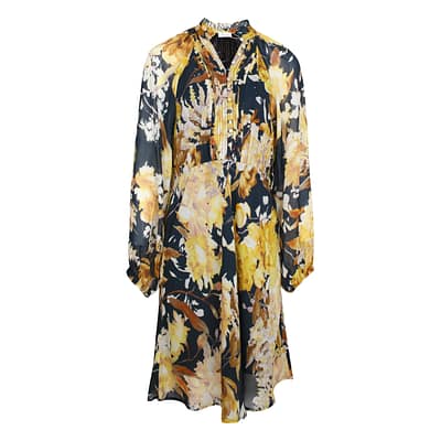 Princess goes Hollywood • jurk zwart gele bloem