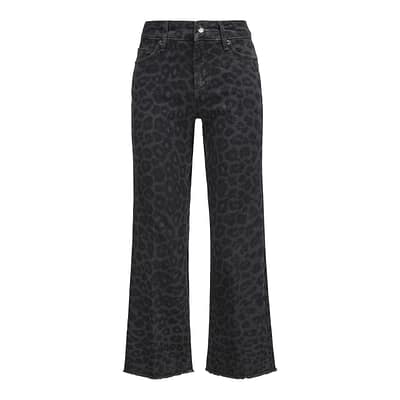 Cambio • zwarte Francesca jeans luipaard