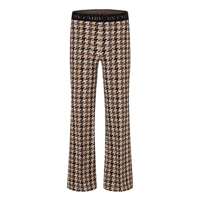 Cambio • bruine Francis pantalon pied de poule