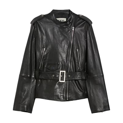 Pennyblack • zwart leren biker jas
