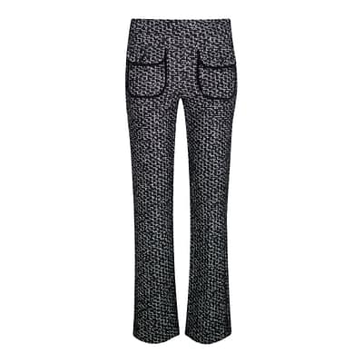 Cambio • zwart witte patched pocket broek