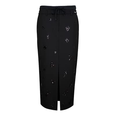 Cambio • zwarte Heaven double waist rok pailletten