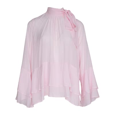 Marc Aurel • roze blouse met ruches
