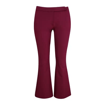 Verysimple • flared pantalon in bordeaux rood