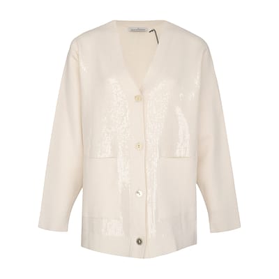 Lola Casademunt • creme vest pailletten