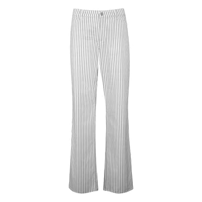 MAC • gestreepte Chiara cotton broek