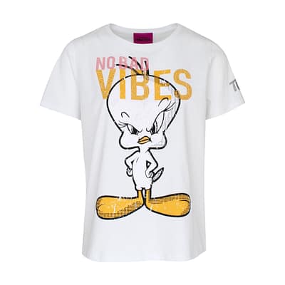 Frogbox • wit t-shirt no bad vibes