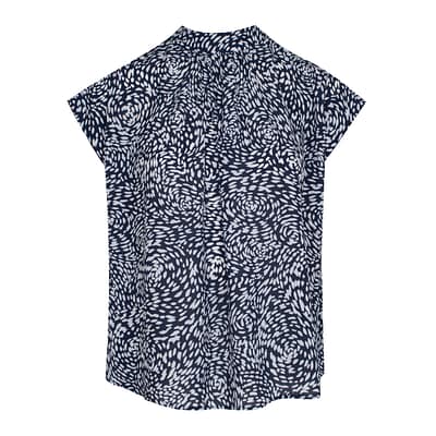 Max Volmáry • donkerblauwe top met strik