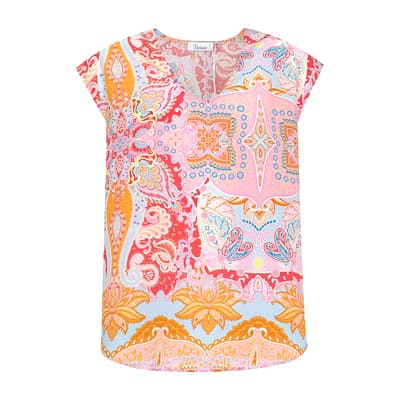 Princess goes Hollywood • roze zijden paisley top