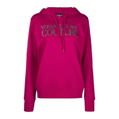 Versace Jeans Couture • roze glitter logo hoodie