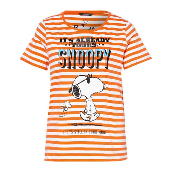 Princess goes Hollywood • oranje gestreept Snoopy t-shirt